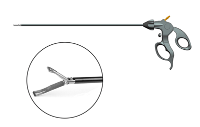Disposable ratchet on-off atramatic lung lobe forceps