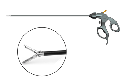 Disposable ratchet on-off blunt nose forceps